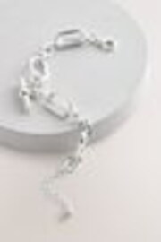 Silver Tone Chunky T-Bar Bracelet - Image 1 of 1