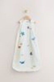 Sea Embroidery Muslin 1 Tog Baby 100% Cotton Sleep Bag - Image 1 of 1