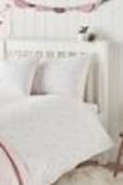 The White Company Pink 100% Cotton Easy Care Sleepy Bunny Single Set - Image 1 of 1