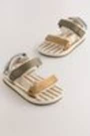 Neutral Wide Fit (G) Touch Fastening Adjustable Strap Tape Trekker Sandals - Image 1 of 1