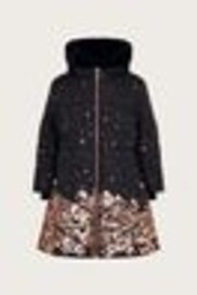 Monsoon Gold Fiorella Foil Border Coat - Image 1 of 1