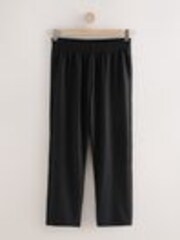 Negro - Plisse Straight Leg Joggers - Imagen 1 de 1