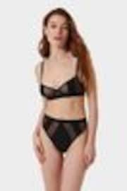 Bluebella Orla High Waist Black Thong - Bild 1 von 1