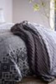 Appletree Charcoal Morritz Faux Fur Bedspread - Image 1 of 1