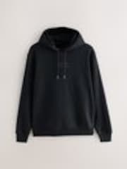 Black Brooklyn Embroidered Graphic Shacket - Image 1 of 1
