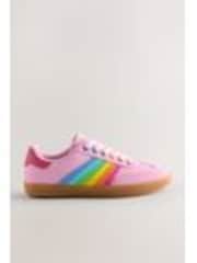 Little Bird by Jools Oliver Multi Older Gum Sole Trainers with Rainbow Stripe - Image 1 of 1