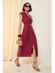 Friends Like These Berry Short Sleeve Tailored Utility Dress - Image 1 of 1