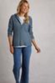أزرق - Weird Fish Chicoa Full Zip Hooded Classic 100% Cotton Macaroni Hoodies - صورة 1 من 1