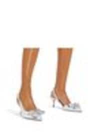 Silber - Carvela Regal Bow 2 Slingback-Schuhe - Bild 1 von 1