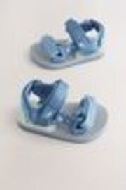 Blue Sea Print Standard Fit (F) Touch Fastening Adjustable Strap Tape Trekker Sandals - Image 1 of 1