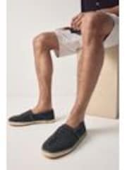 Grey Crochet Knitted Espadrilles - Image 1 of 1