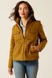 Ariat Rye Waxed Quilted 100% Cotton Brown Jacket - Image 1 of 1
