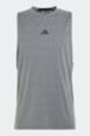 adidas Grey Designed For Training Workout Tank Top - Image 1 of 1