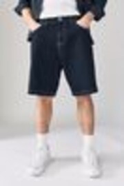 Black Relaxed Fit Denim Shorts - Image 1 of 1