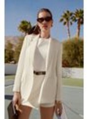 Friends Like These Ivory Single Breasted Linen Blend Tailored Blazer - Image 1 of 1