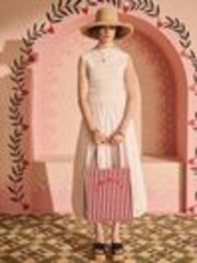 Cath Kidston Cherry Stripe Large Book Bag - Image 1 of 1