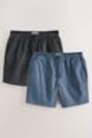 Azul/negro - Pantalones cortos teñidos - Imagen 1 de 1