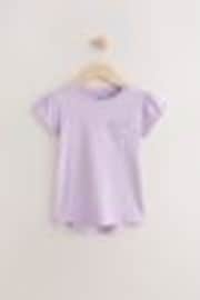 Lilac Purple Daisy Pocket T-Shirt (1.5-16yrs) - Image 1 of 1