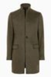 AllSaints Green Hargrove Coat - Image 1 of 1