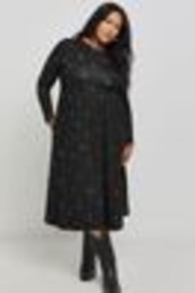 Simply Be Black Supersoft Pocket Midi Dress - Image 1 of 1