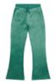 Juicy Couture Green Girls Diamanté Bootcut Joggers - Image 1 of 1
