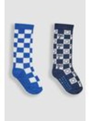 Pack de 2 calcetines a cuadros de JoJo Maman Bébé - Imagen 1 de 1