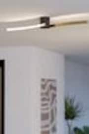 Eglo Black Aieta Brushed Brass Minimalist Ceiling Light - Image 1 of 1