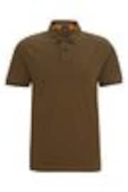BOSS Green Bolt Slim Fit Passenger Logo Patch Pique Polo Shirt - Image 1 of 1
