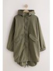 Khaki Green Parka 100% Cotton Coat - Image 1 of 1