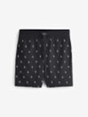 Polo Ralph Lauren Black All-Over Pony Print Jersey Shorts - Image 1 of 1