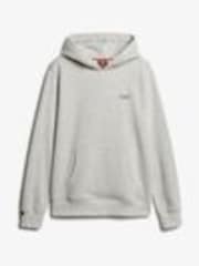 Superdry Grey Essential Loose Fit Logo Hoodie - Image 1 of 1