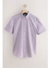 Ecru Gingham Check Short Sleeve Shirt - Image 1 of 1