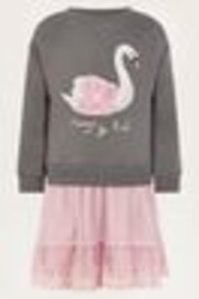 Monsoon Grey 2-in-1 Swan Jumper Dress - Image 1 of 1