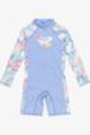 Roxy Tropical Story Print Long Sleeve SwimSuit - Imagen 1 de 1