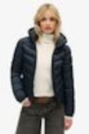 Superdry Blue Hooded Fuji Padded Jacket - Image 1 of 1