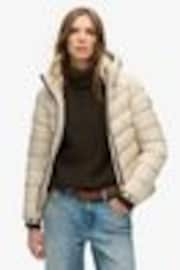 Superdry Nude Hooded Fuji Padded Jacket - Image 1 of 1