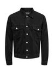 Only & Sons Black Denim 100% Cotton Jacket - Image 1 of 1