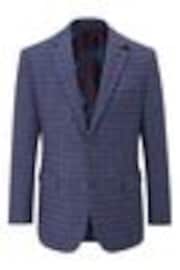 Skopes Blue Tailored Fit Checked Caring Suit Jacket - Image 1 of 1