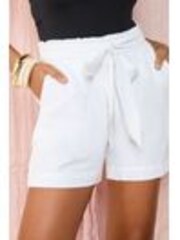 Friends Like These White Linen Blend Elasticated Waist Shorts - Image 1 of 1