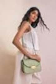 Khaki Green Structured Cross-Body Bag - Image 1 of 1