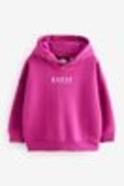 Fuksija roza - Baker by Ted Baker kapucar s prevelikim hrbtnim potiskom - Slika 1 iz 1