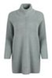 Weird Fish Green Carolyn Knitted Roll Neck Tunic - Image 1 of 1