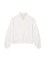 Chelsea Peers Cream 100% Cotton Quarter Zip Funnel Sweater - Image 1 of 1