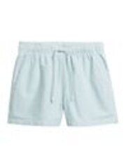 Superdry Green/White Stripe Elastic 100% Cotton Shorts - Image 1 of 1