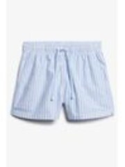 Superdry Blue/White Stripe Elastic 100% Cotton Shorts - Image 1 of 1