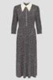 Monsoon Black Arielle Floral Print Jersey Midi Dress - Image 1 of 1