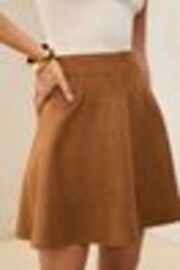Lipsy Brown Skater Skirt - Image 1 of 1