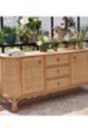 La Redoute Intérieurs Teak Ladara Rattan Sideboard - Image 1 of 1