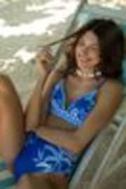 Friends Like These Blue Tie Back Triangle Bikini - Image 1 of 1