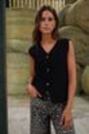Threadbare Black Knitted Waistcoat - Image 1 of 1